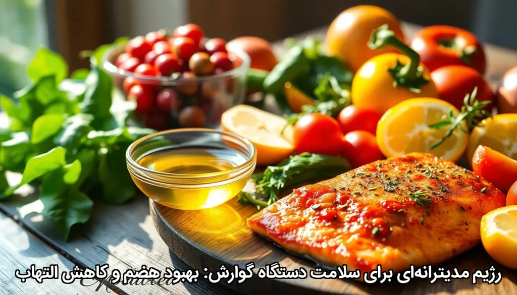 رژیم مدیترانه‌ای برای سلامت دستگاه گوارش