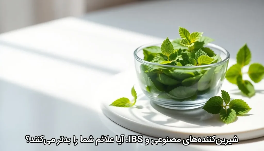 شیرین‌کننده‌های مصنوعی و سندروم روده تحریک‌پذیر